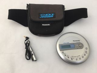 Vintage Panasonic Portable Cd Player Model Sl - Sv553j Radio Cd Jogger Belt Strap