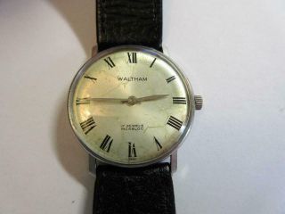 Vintage Waltham 17 Jewels Hand Wind Gents Wrist Watch - Fully