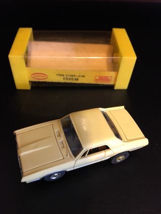 Vintage Aurora Mercury Cougar Slot Car Model Motoring Tjet 500