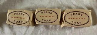3 Vintage Antique Pears Transparent Bar Soap Box Vintage Make Offer