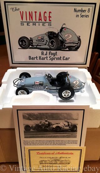 Gmp The Vintage Series A J Foyt 1 18 Scale Die - Cast Dart Kart Sprint Car Dirt
