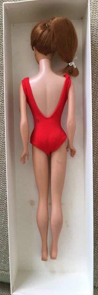 1964 Redhead SWIRL PONYTAIL Barbie Doll in Red Swimsuit 850 Really Conditi 4