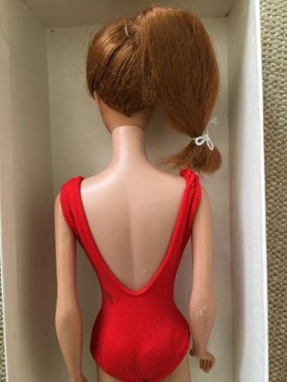 1964 Redhead SWIRL PONYTAIL Barbie Doll in Red Swimsuit 850 Really Conditi 5