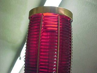 Vintage Trader Vic ' s Port Light Mauna Loa Imperial Ruby Red Drink Glass Tiki Mug 8