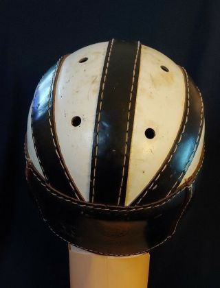 Vintage 1940 ' s Harry Gilmer Youth Size Large 5501 Sporting Goods Football Helmet 3