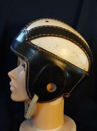 Vintage 1940 ' s Harry Gilmer Youth Size Large 5501 Sporting Goods Football Helmet 4