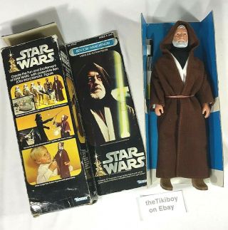 Vintage Star Wars 12 " Obi - Wan Kenobi Large Figure Kenner 1979 First Release Box