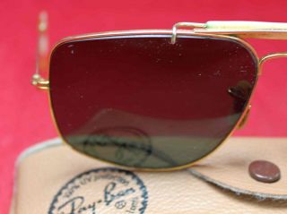 Ray Ban 62[]14 Outdoorsman Aviator Sunglasses - Gold - Tone Frames - Vintage 2