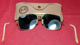 Ray Ban 62[]14 Outdoorsman Aviator Sunglasses - Gold - Tone Frames - Vintage 5