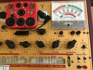 VINTAGE HICKOK 6000A TUBE TESTER WITH MANUALS RE - CALIBRATED 2007 9