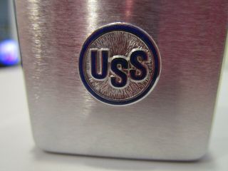 Vintage Zippo Lighter - USS - US Steel Corporation Pat.  2517191 NIB 3