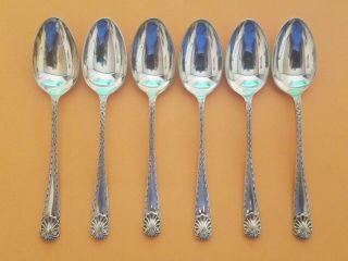 Thomas,  Bradbury & Son Sterling Silver 4 - 1/8 " Demitasse Spoons Set Of 6