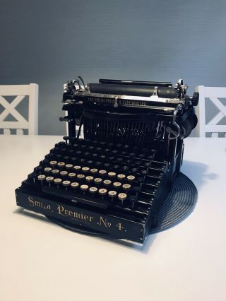 Rare Smith Premier Typewriter Schreibmaschine Máquina De Escrever 打字机 Vintage