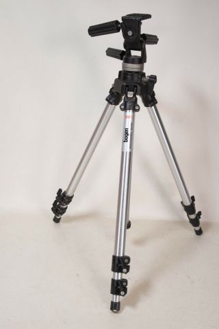 Vintage Bogen 3021 Tripod With Manfrotto 141 Head Made In Italy Perfectly