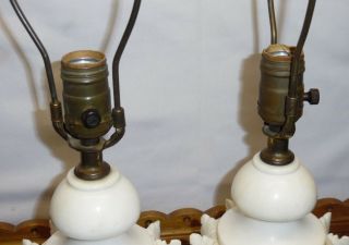 Vintage / Old Alabaster Table Lamps 2