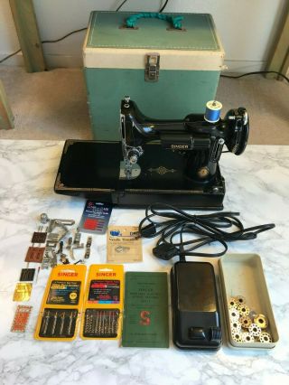 Rare 1851 - 1951 Centennial Singer 221 - 1 Featherweight Sewing Machine