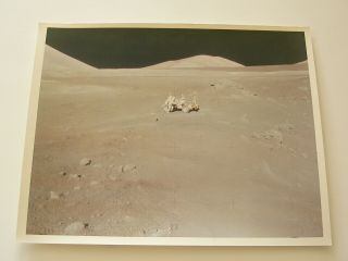 Apollo 17 Harrison Schmitt Lunar Rover " A Kodak Paper " 8x10 Vintage Nasa Photo