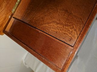 Gorgeous Vtg Italian Wood Inlay Music Box Table Hidden Storage The Emperor Waltz 5