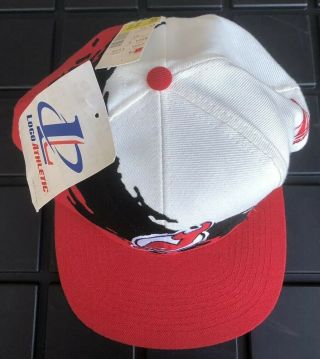 NWT Vintage 90s Jersey Devils Logo Athletic Splash Snapback Hat Deadstock 4