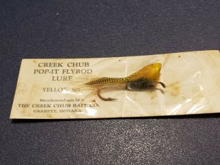 Creek Chub Fly Rod Pop - It On Card With Cellophane