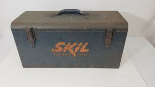 SKIL Model 190 Electric Wood Planer 5.  5A,  Tool And Box Surfboard Door VTG 11