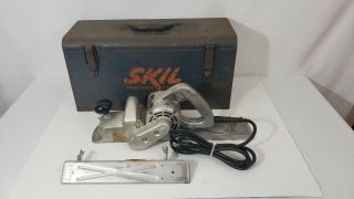 Skil Model 190 Electric Wood Planer 5.  5a,  Tool And Box Surfboard Door Vtg
