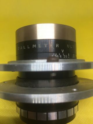 Vintage Camera Lens Dallmeyer Ultrac 1 " F 0.  98