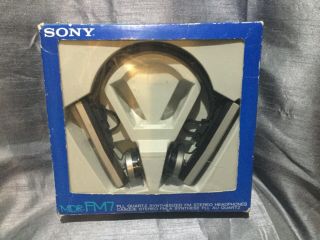 Rare Sony Synthesized Fm Stereo Headphones Mdr - Fm7 Vintage Japan