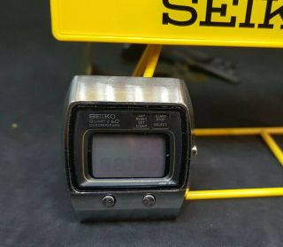 Very Rare Seiko Lcd 0634 - 5019 Chronograph Lc Digital Quartz Watch Spare Only