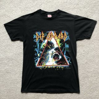 Vintage 1987 Def Leppard Hysteria Tour Band Shirt Made In Usa Single Stitch
