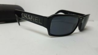 Vintage Chanel Sunglasses 5060 - B Swarovski Crystal Black 5060 - B C.  501/91