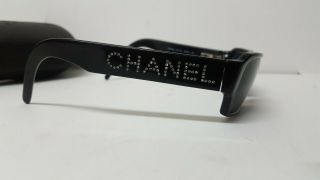 Vintage Chanel Sunglasses 5060 - B Swarovski Crystal Black 5060 - B c.  501/91 3