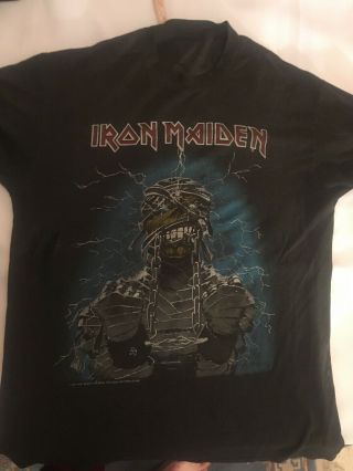 Iron Maiden Slavery Vintage Shirt 1984.