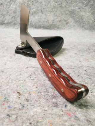Vintage Buck 106 Hatchet Axe Knife Near Rare Wood Handle Survival Sheath 8
