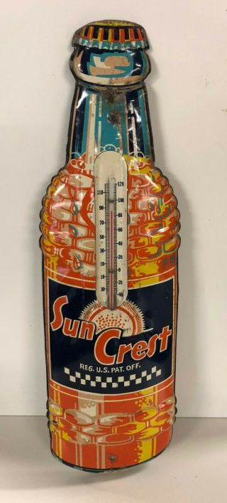 Vintage Suncrest Thermometer Sign