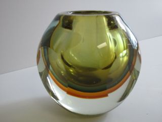 VINTAGE ITALY ITALIAN MURANO GLASS SCULPTURE PAPER WEIGHT VASE POLI SEGUSO ERA 3