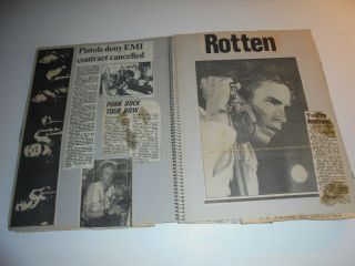 Sex Pistols Vintage Scrapbook 1976 - 1978 5