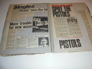 Sex Pistols Vintage Scrapbook 1976 - 1978 8