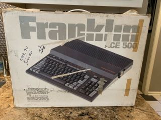Very Rare Vintage Franklin Ace 500 computer,  apple II w/ PSU, 8