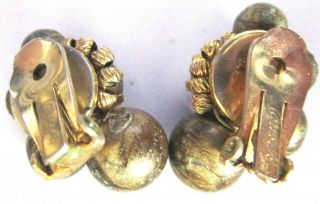 HATTIE CARNEGIE Gorgeous Golden Beaded Necklace Earring Set 3