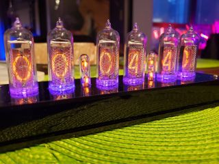 Nixie Tube Clock - Assembled - Nos In - 14 Tubes - Steampunk Vintage