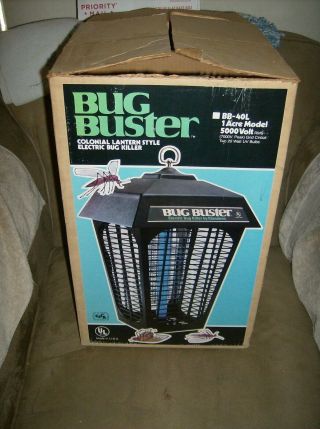 Vintage Bug Buster 1 Acre Colonial Lantern Mosquito Insect Zapper Bb - 40l Nos Usa