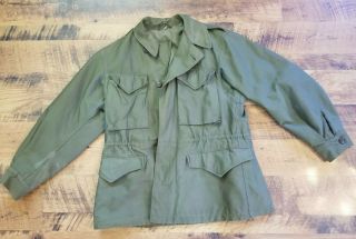 Vintage Wwii U.  S.  Army M - 1943 Military Combat Field Coat Jacket Size 36 S