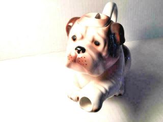 Fitz & Floyd Oci Omnibus Hand Painted Ceramic Bull Dog Tea Pot Vintage