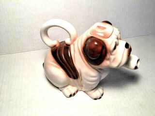 Fitz & Floyd OCI Omnibus Hand Painted Ceramic Bull Dog Tea Pot Vintage 5