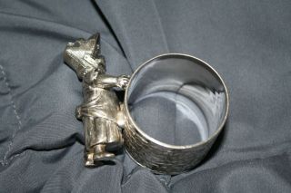 ANTQ KATE GREENWAY GIRL SIMPSON HALL MILLER SILVERPLATE FIGURAL NAPKIN RING 032 2