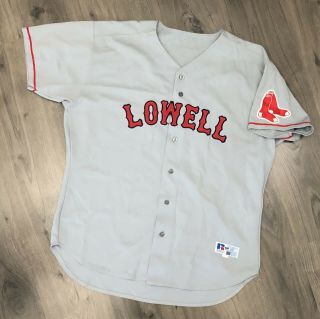 Vintage Russell Authentic Lowell Spinners Red Sox Baseball Jersey Stitched Usa
