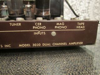 Bell 3030 stereo tube amplifier vintage 1970 ' s vacuum tube amp 3
