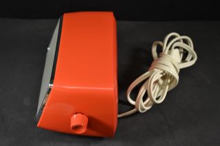 Vintage Caslon 201 Red Case Mod Modern Eames Flip Clock 3