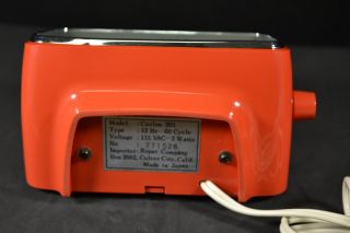 Vintage Caslon 201 Red Case Mod Modern Eames Flip Clock 5